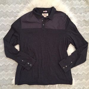 Men’s Penguin Long Sleeve Button Shirt Tee